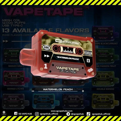 SGVape-VAPETAPE-12K-WATERMELON-LYCHEE-SG-Vape-Hub